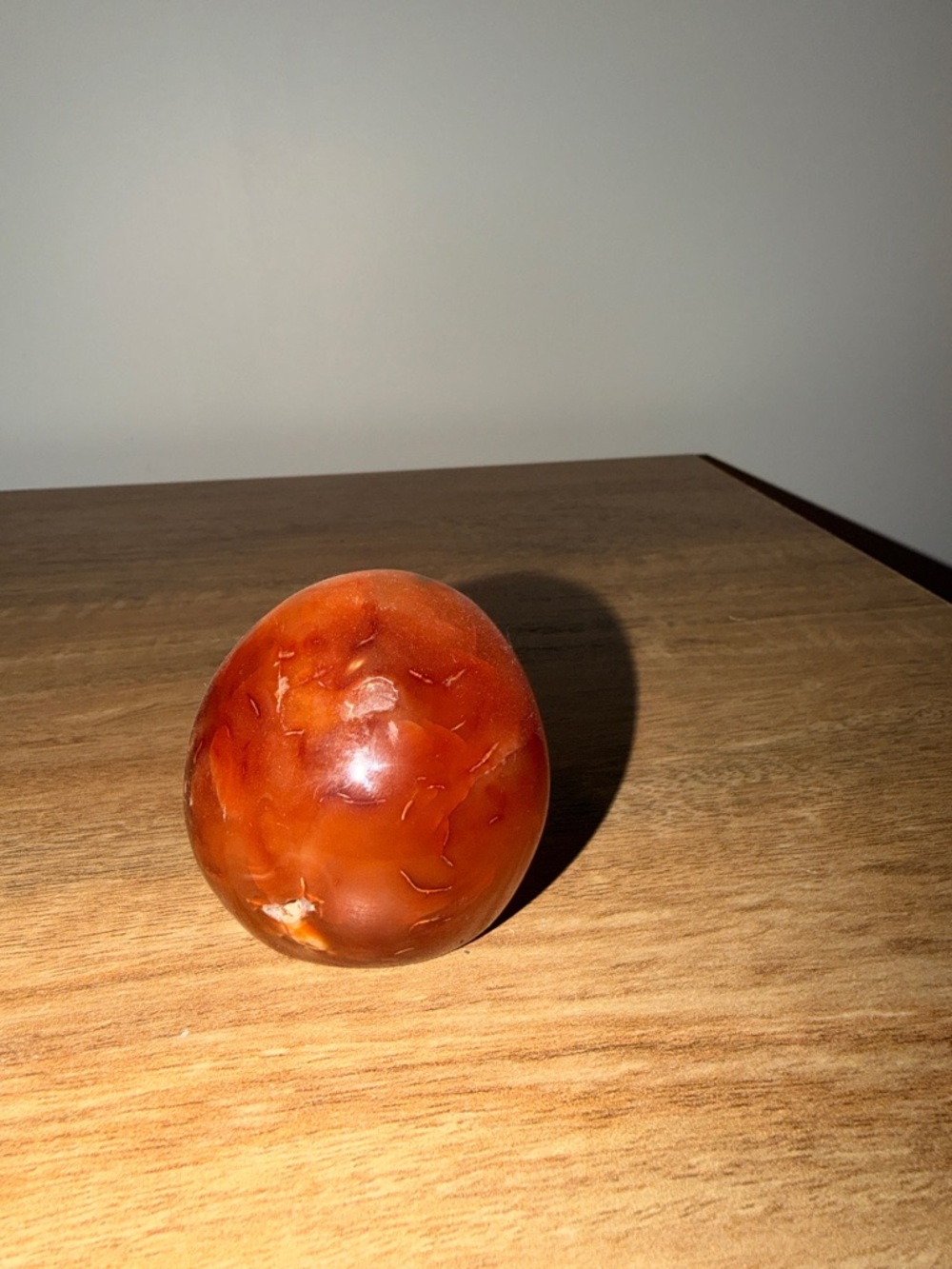 Polished Carnelian Oval with flat base